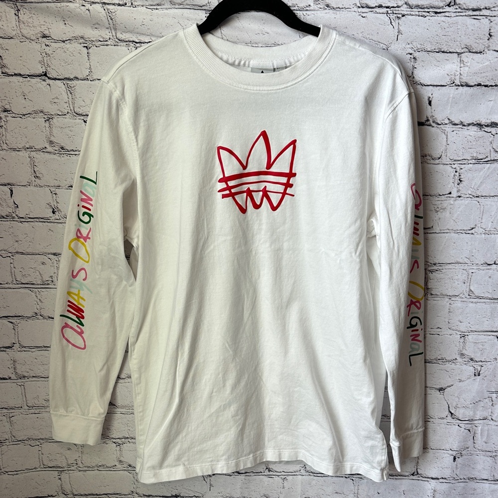 Adidas White long sleeve shirt